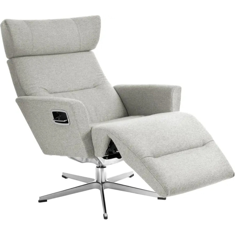 Armchair rotating Relieve with footrest