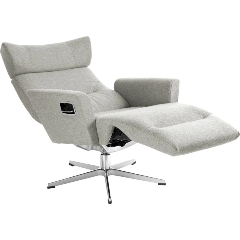 Armchair rotating Relieve with footrest