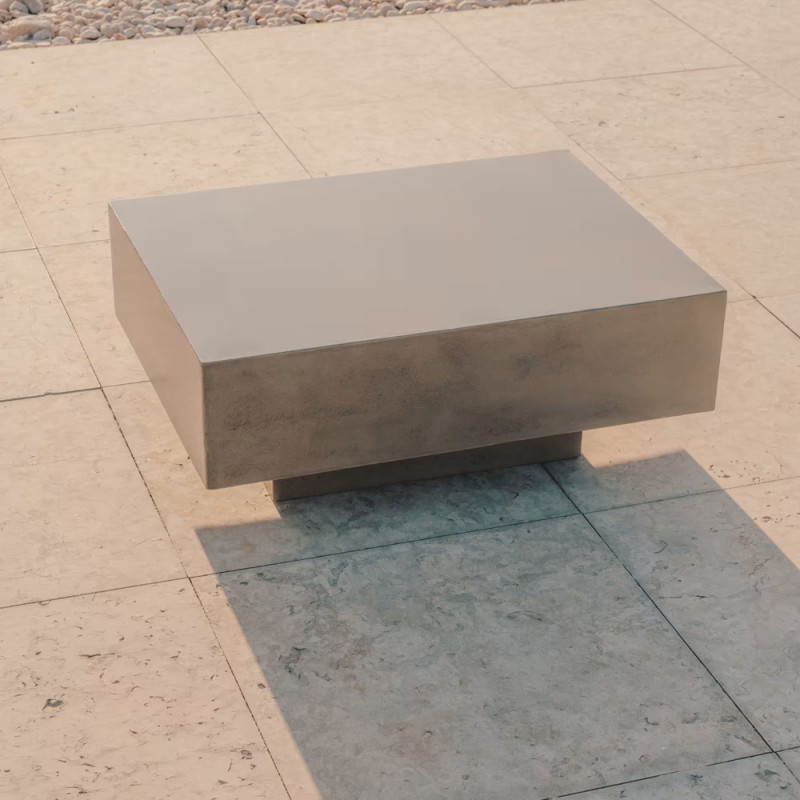 Concrete coffee table 80 x 60 cm Rustella