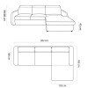 Corner sofa bed Sancho S