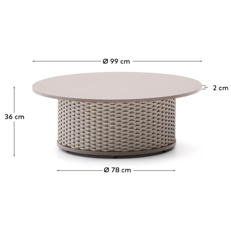Õue-kohvilaud 99 cm Sedalis