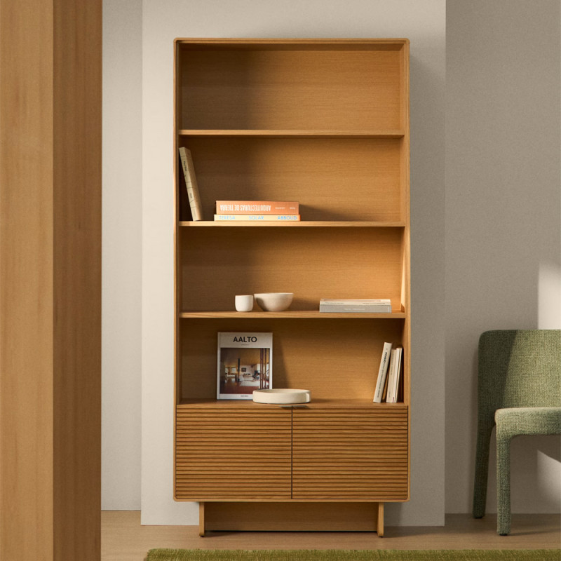 Riiulitega vitriinkapp 90 x 190 cm Norlen