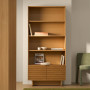Riiulitega vitriinkapp 90 x 190 cm Norlen