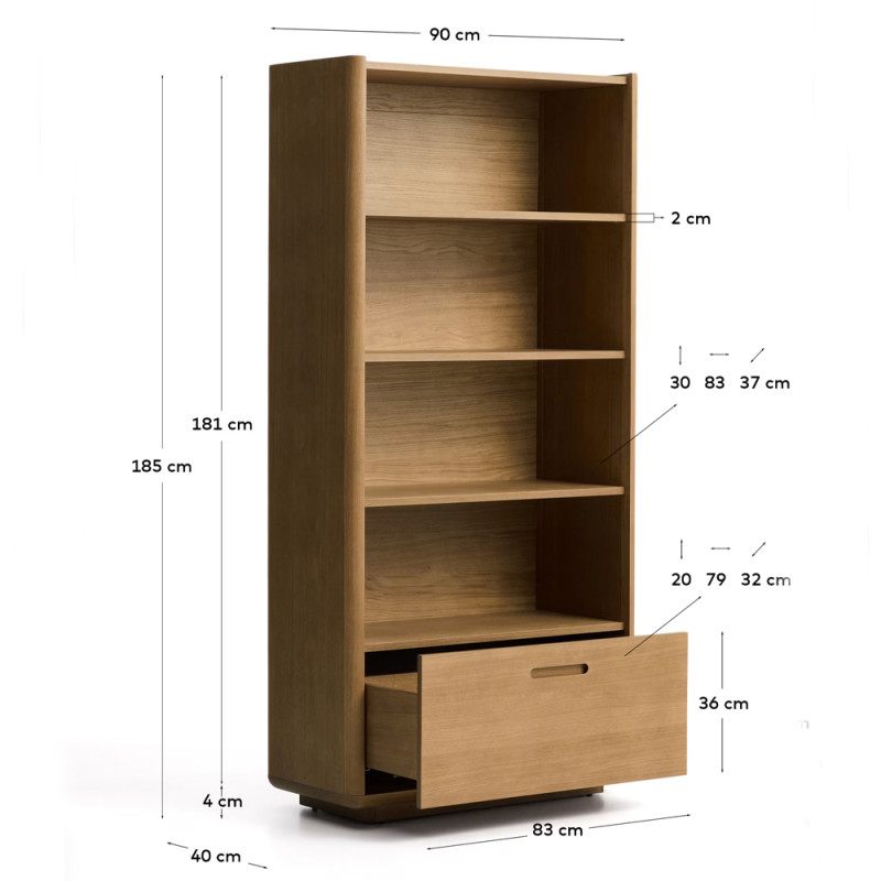 Vitriinkapp 90 x 185 cm Arelida