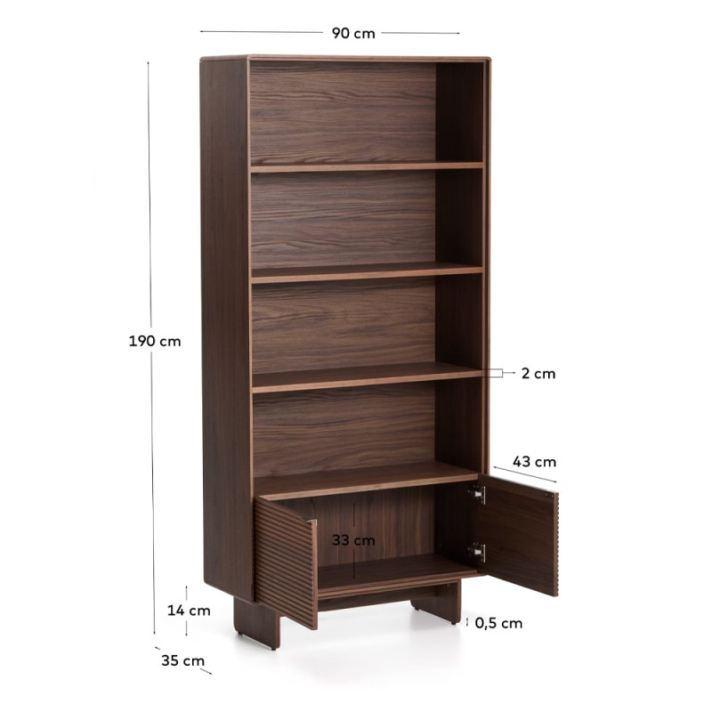 Vitriinkapp 90 x 190 cm Norlen