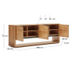 Kummut 200 x 74 см Alguema