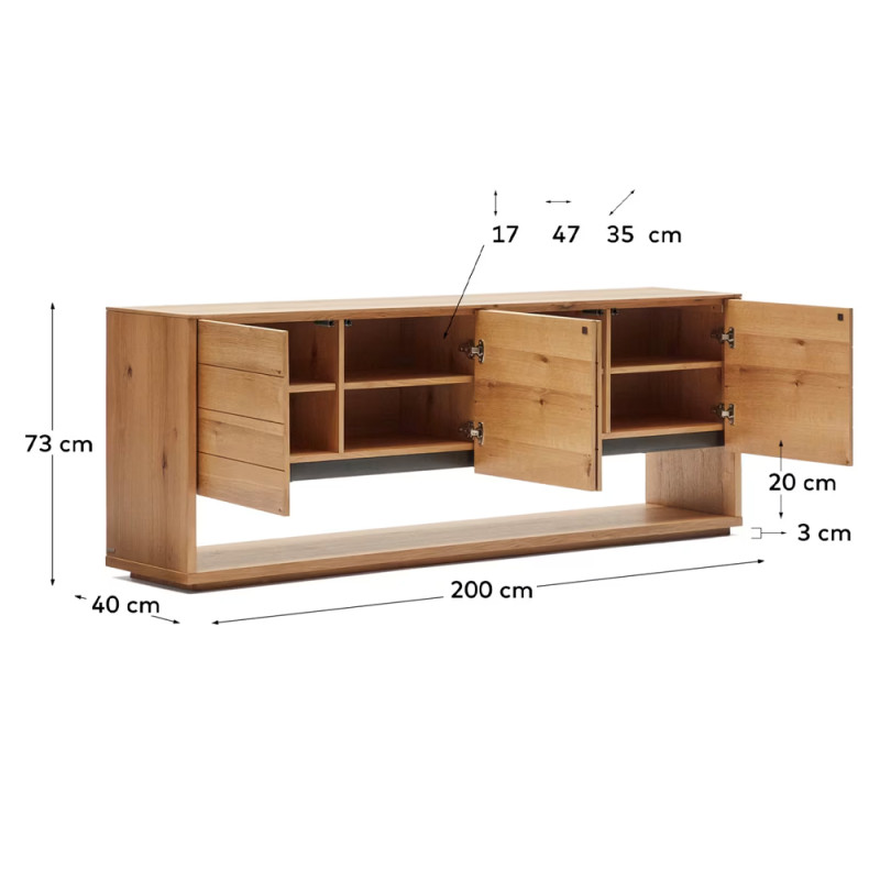 Kummut 200 x 74 см Alguema