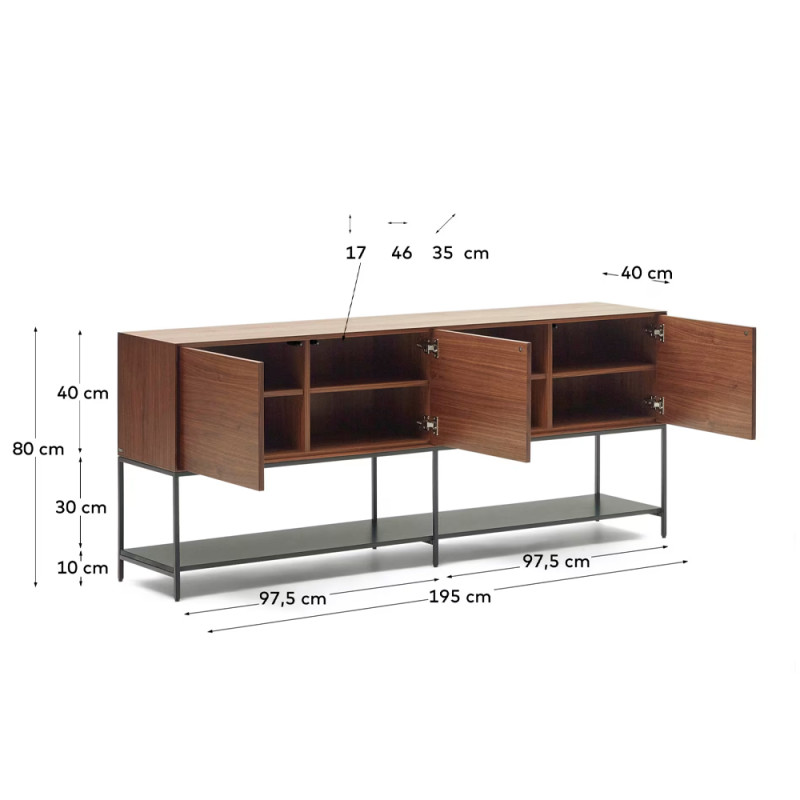 Комод 195 x 80 см на ножках Vedrana