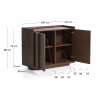 Kummut 100 x 80 cm ustega Onix