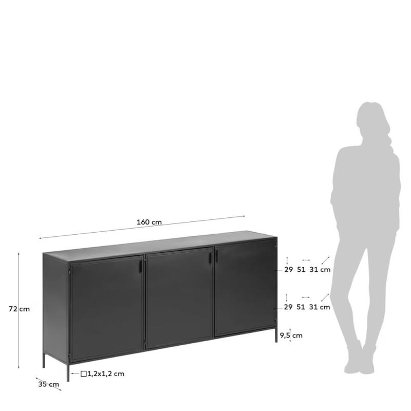 Kummut 160 x 72 см Shantay