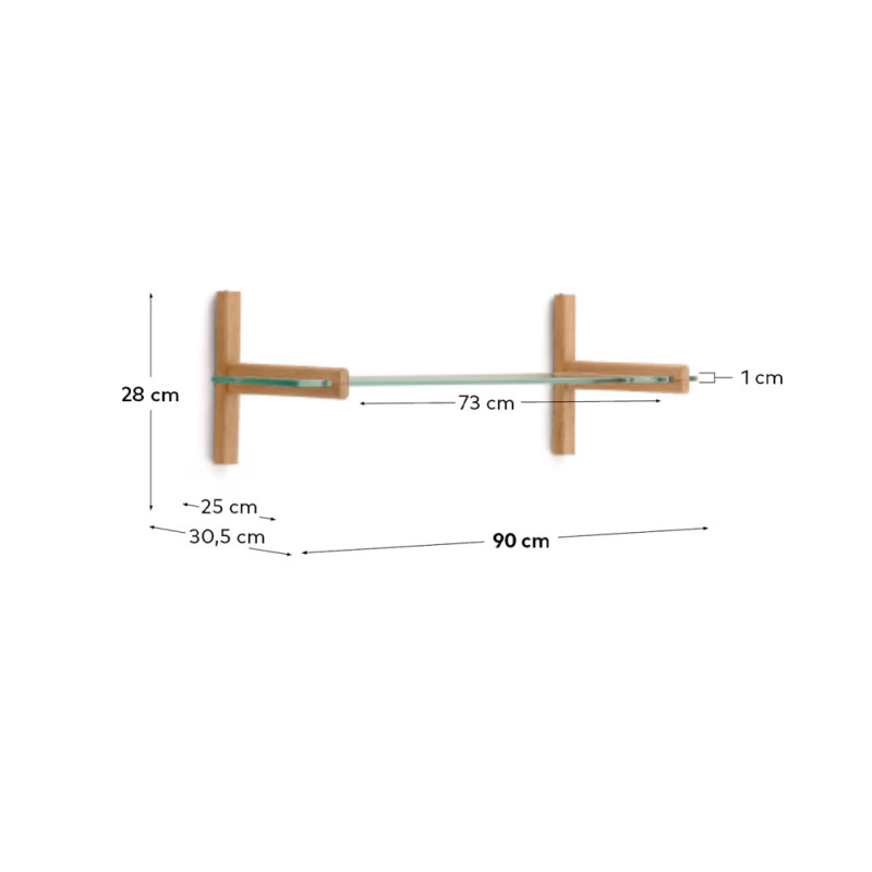 Moodul-seinariiul tamm 90 cm Sitra