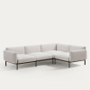 Corner modular 5-seater sofa Sorells on aluminum legs