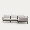 Corner modular 5-seater sofa Sorells on aluminum legs