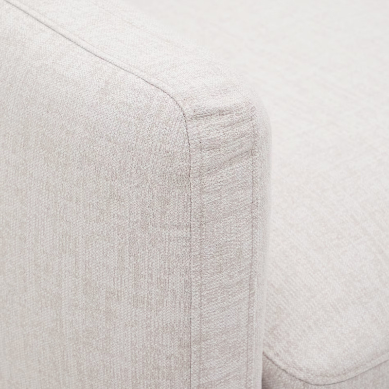 Corner modular 5-seater sofa Sorells on aluminum legs