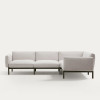 Corner modular 5-seater sofa Sorells on aluminum legs
