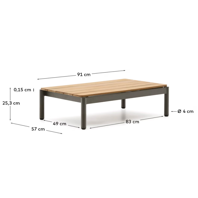 Diivanilaud 52.4 x 91 cm Sorells