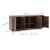 Kummut 200 x 80 cm Onix