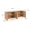 Sideboard with doors 180 x 71.5 cm Beyla