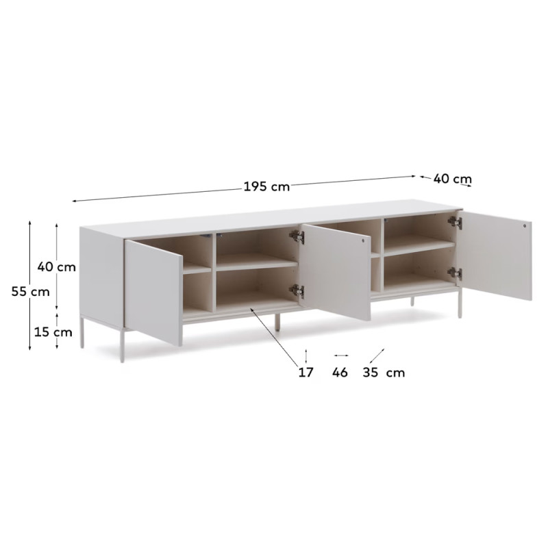 TV-alus 195 x 55 cm Vedrana