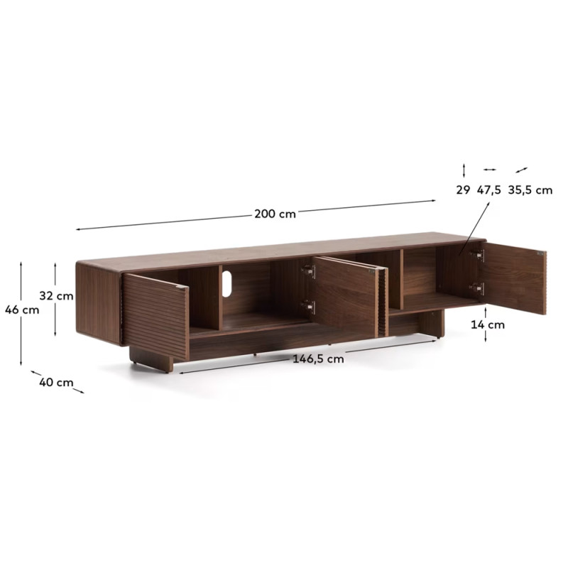 Ustega telerialus 200 x 46 cm Norlen