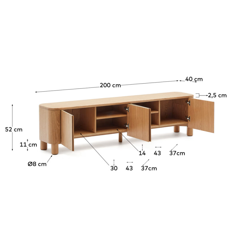 Jalgadel telekaalus 200 x 52 cm Salaya