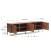Ustega TV-kapp 195 x 55 cm Vedrana