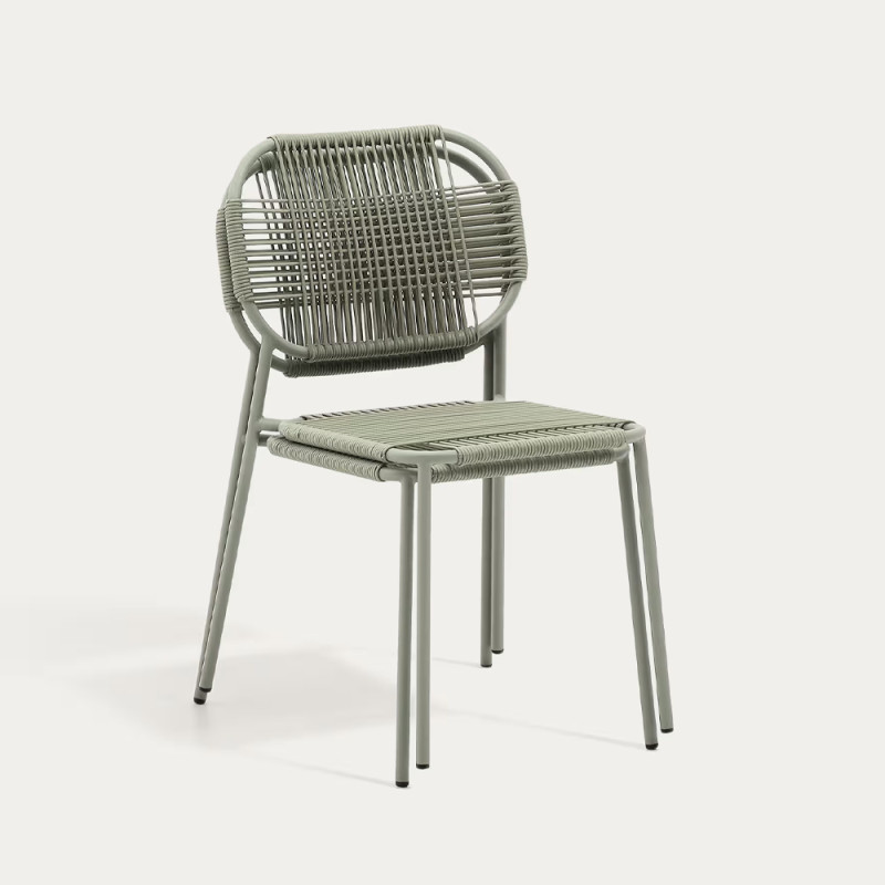 Outdoor stackable chair Talaier with a backrest