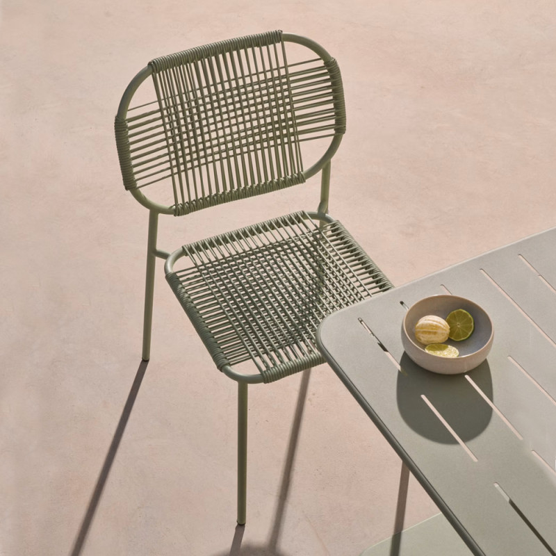 Outdoor stackable chair Talaier with a backrest