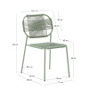 Outdoor stackable chair Talaier with a backrest