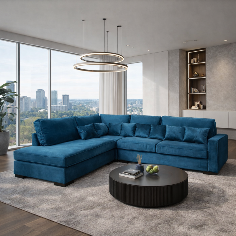 Corner Sofa Florida 3N thin armrests