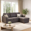 Corner sofa bed Pelle 3-seater