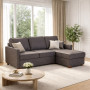 Corner sofa bed Pelle 3-seater