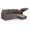 Corner sofa bed Pelle 3-seater