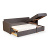 Corner sofa bed Pelle 3-seater
