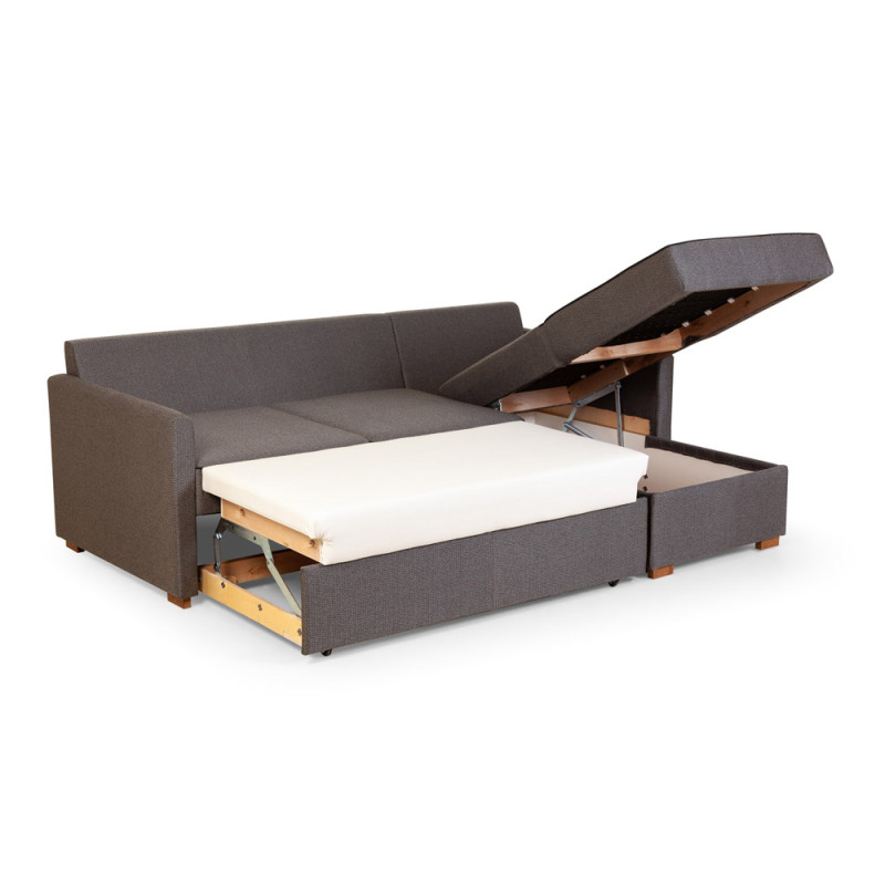 Corner sofa bed Pelle 3-seater