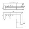 Corner sofa Anna 3N