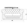 Diivan Chesterfield 2-kohaline