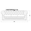 Diivan Chesterfield 3-kohaline