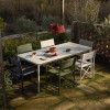 Folding garden chair Tisno with an aluminum backrest