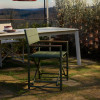 Folding garden chair Tisno with an aluminum backrest