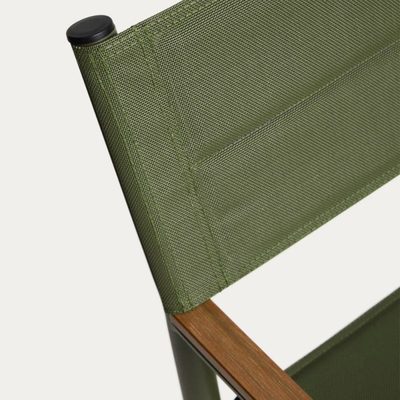 Folding garden chair Tisno with an aluminum backrest