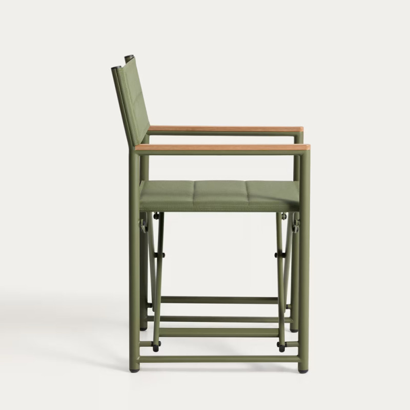 Folding garden chair Tisno with an aluminum backrest