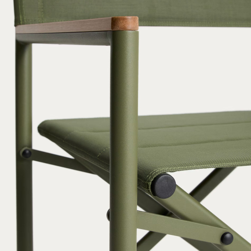 Folding garden chair Tisno with an aluminum backrest
