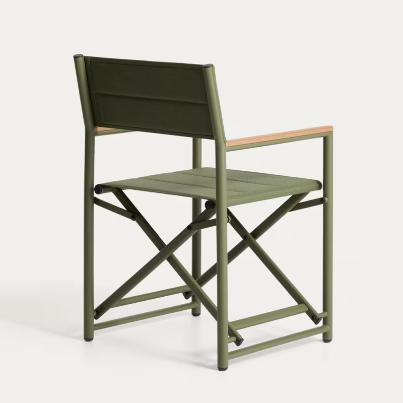 Folding garden chair Tisno with an aluminum backrest
