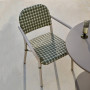 Outdoor stackable chair Tuccia with rattan