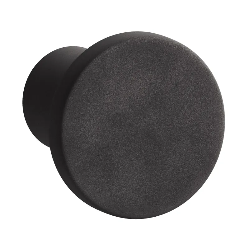 Metal knob black 1 pc Stor