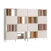 Double bookcase Into