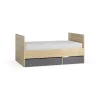 Кровать 90x160-200 с 1 ящиком Muve
