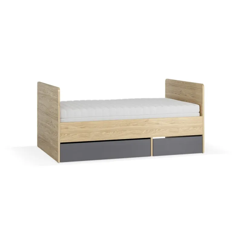 Кровать 90x160-200 с 1 ящиком Muve