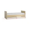 Growing bed 90x160-200 with 2 drawers Muve
